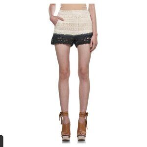 Girl. by Band of Outsiders Crochet Lace Patchwork Mini Shorts Size 2